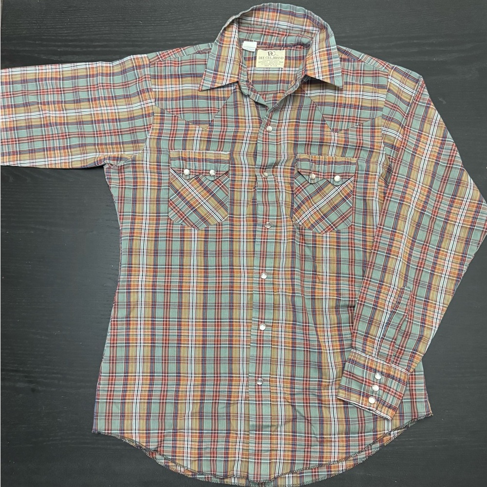 Men's DEE CEE BRAND Plaid Button-Down Shirt - Multicolor. Clasp buttons. WOW!